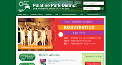 Desktop Screenshot of palatineparks.org