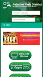 Mobile Screenshot of palatineparks.org